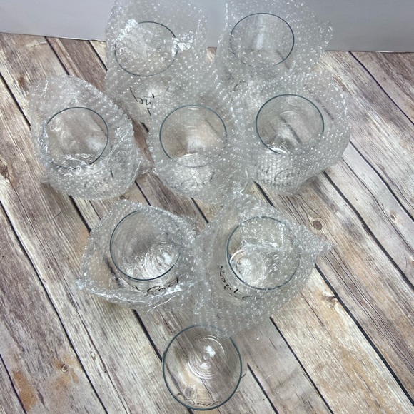 Plastic Stemless 8 Wine Glasses "But First Wine" - Picture 3 of 3